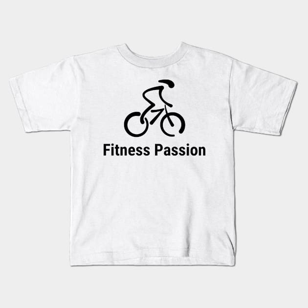 Cyclist Life Fitness Passion Kids T-Shirt by Fitness Passion